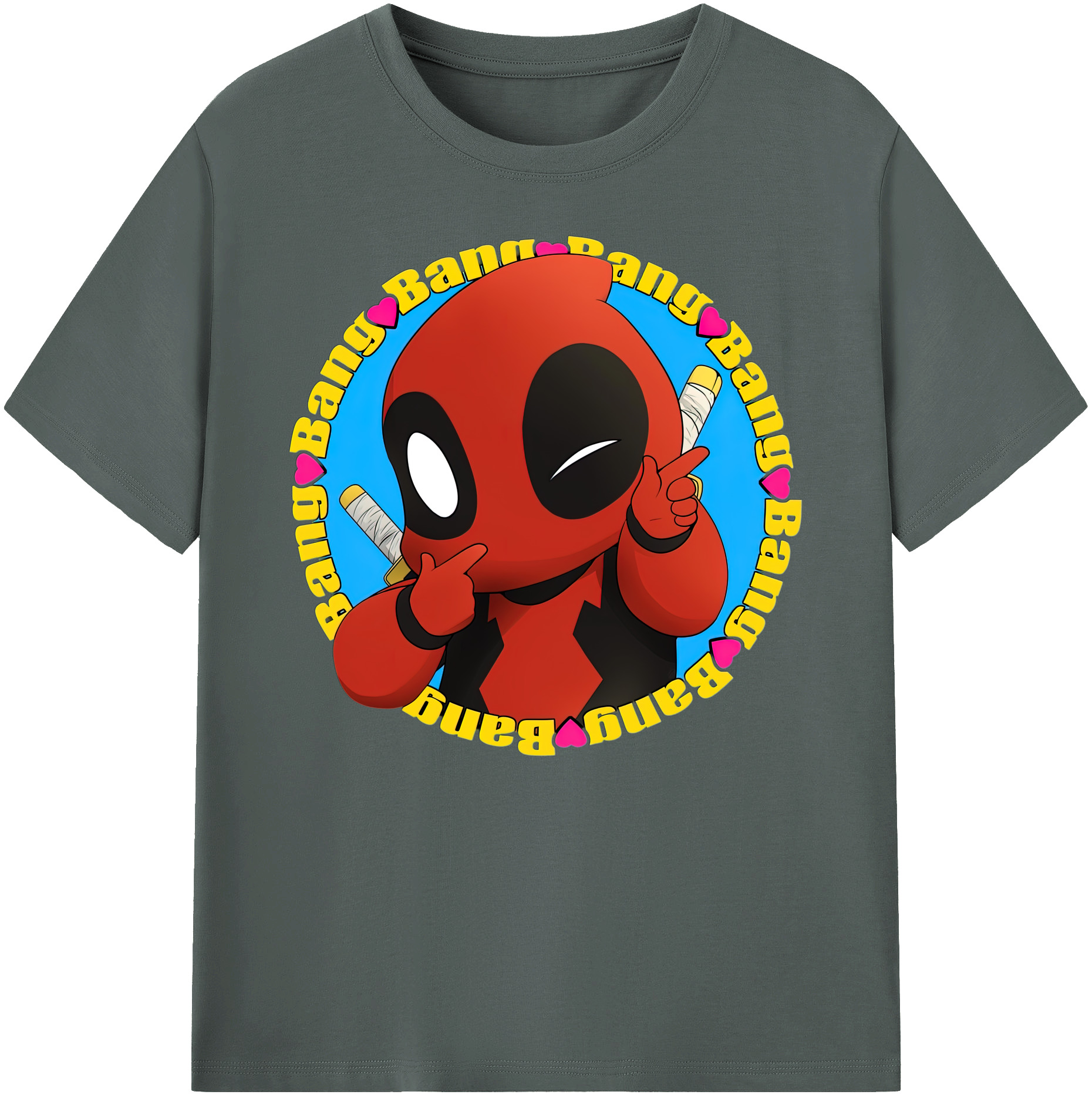 （画像用） Deadpool デッドプール 綿100％ メンズ半袖Tシャツ｜肌触りやわらか＆通気性